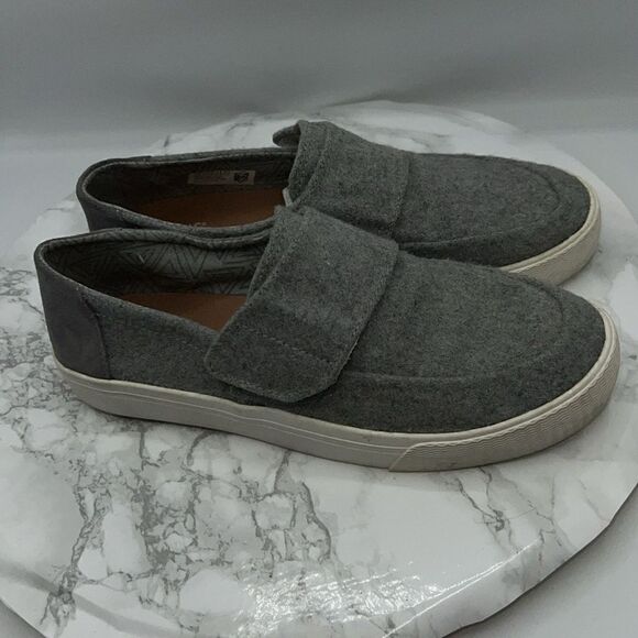 TOMS Altair Grey Wool Slip-On Sneakers-7.5 - Picture 3 of 11